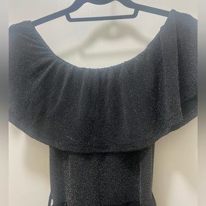 black romper with sparkly top. Worn once, and perfect for special occasions!